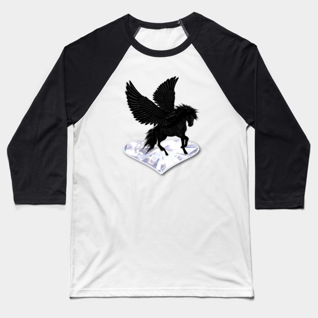 Pegasus Baseball T-Shirt by KC Morcom aka KCM Gems n Bling aka KCM Inspirations